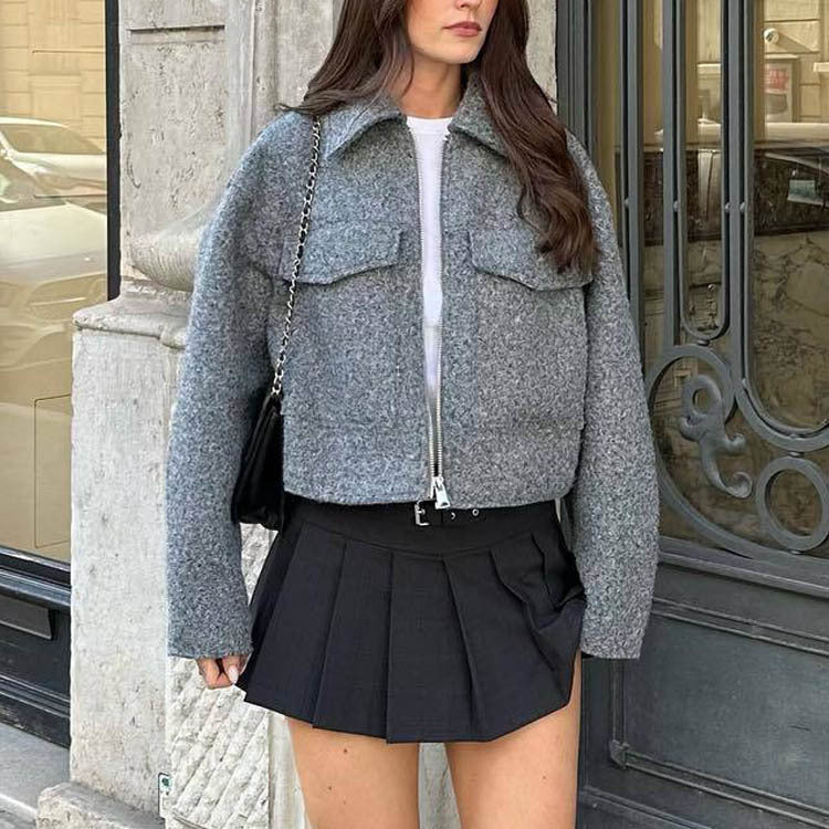 Veste courte avec zip