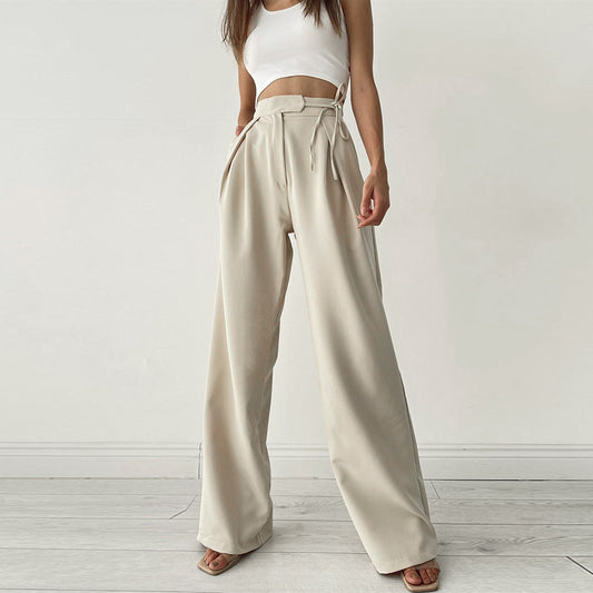 Pantalon Large à Taille Haute Chic