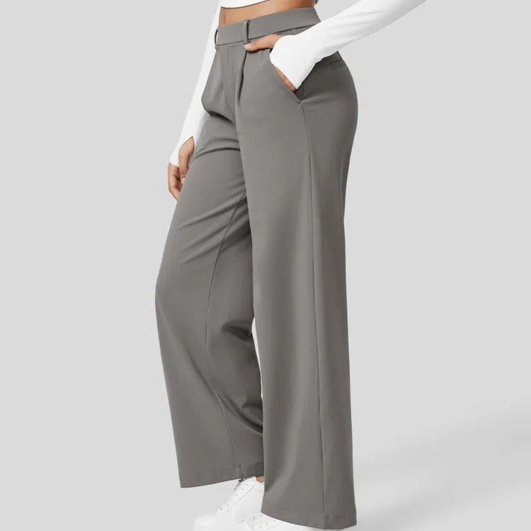 Pantalon droit taille haute