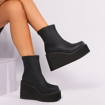 Bottines à plateforme muffin pour femmes