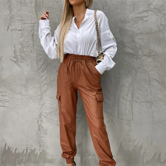 Pantalon Luxe Taille Élastique